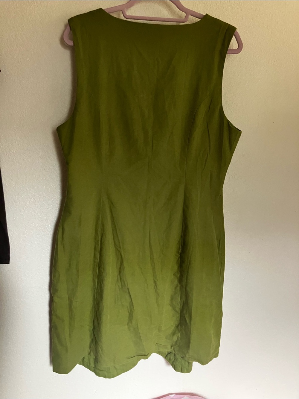 ASOS Green Button V Neck Dress Size 10 - Picture 4 of 7
